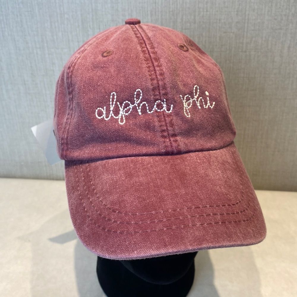 NWT Alphi Phi Hat Ballcap Cap Adjustable Greek Sorority